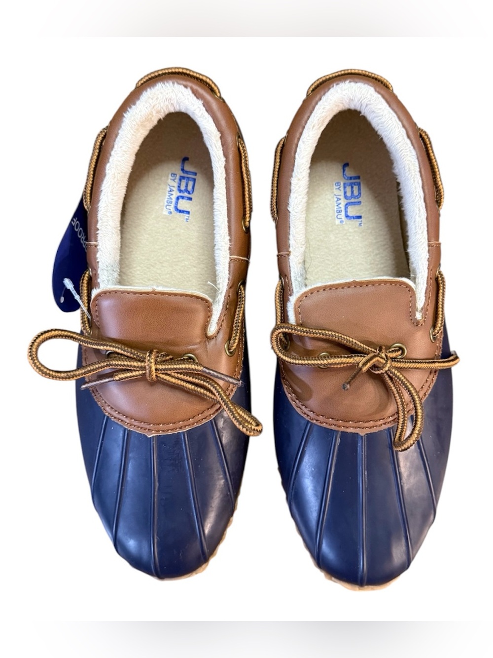 JBU by Jambu Gwen Duck Shoes Loafers Navy Whiskey Women’s Size 9 M - Picture 6 of 9